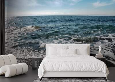 Black sea in the morning - background Wall mural