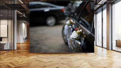 Decorated Wedding Car Wall mural