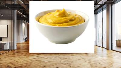 Mustard sauce isolated on Transparent background. Wall mural