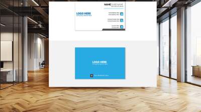 Clean and proffesional business card template. Wall mural