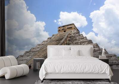 Chichen Itza, one of the Seven Wonders of the World, is a Mayan city located on the Yucatan Peninsula in Mexico. Wall mural