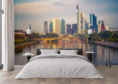 Frankfurt at morning Wall mural