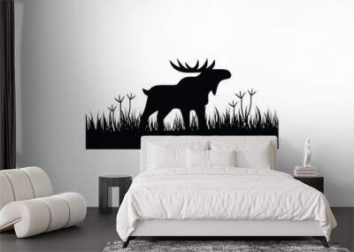 Moose Vector Royalty Logo Design Inspirations Wall mural