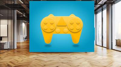 3d gaming console icon isolated on blue background. concept for gaming. Wall mural