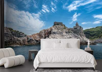 Panoramica su Portovenere Wall mural