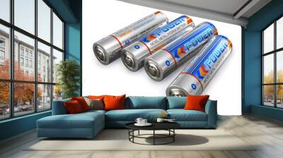 AA size batteries Wall mural