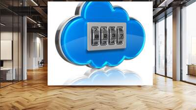 Cloud computing security concept Wall mural