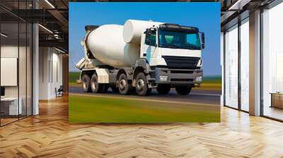 Concrete mixer Wall mural