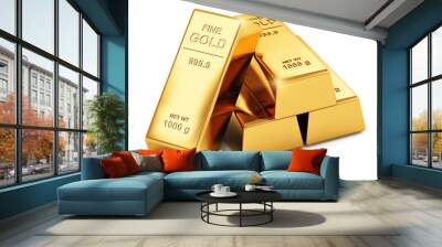 Gold ingots Wall mural