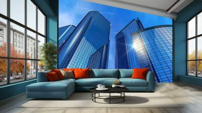 Modern office buildings Wall mural