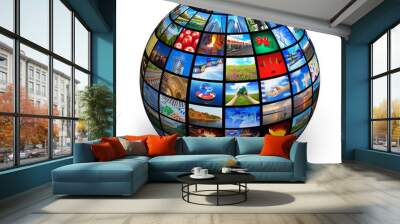 Picture globe Wall mural