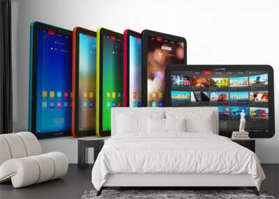 Set of tablet computers Wall mural