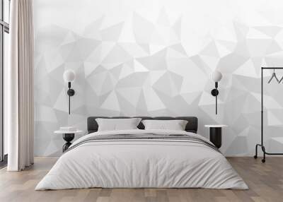 Gray polygonal mosaic background, Vector illustration, Used for presentation, website, poster, business, work. Wall mural