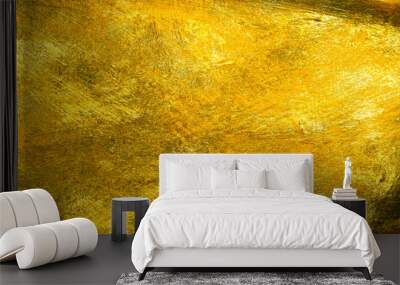 Gold metal brushed background Wall mural