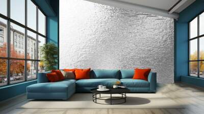 Shiny leaf silver foil paper Wall mural