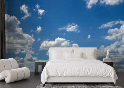 Sky blue high angle wide angle beautiful Wall mural