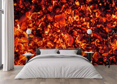 abstract background of burning coals Wall mural