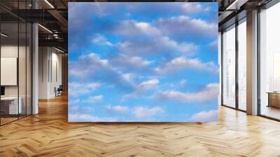 beautiful clouds in the blue sky Wall mural