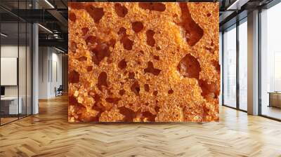 Crust on ruddy cookies as an abstract background. Wall mural