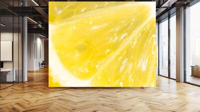 Fresh juicy yellow lemon as an abstract background Wall mural