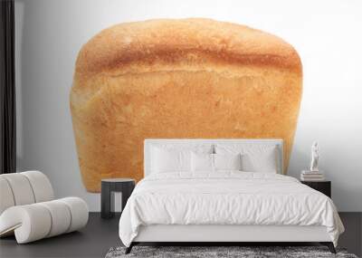 Fresh loaf of bread isolated on white background. Wall mural