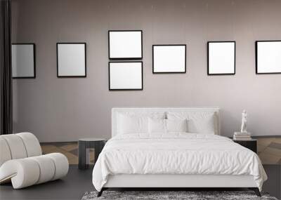 Painting on the wall with a white background Wall mural