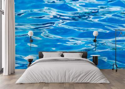 The smooth water in the pool as a background Wall mural