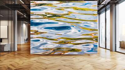 The smooth water in the pool as a background Wall mural