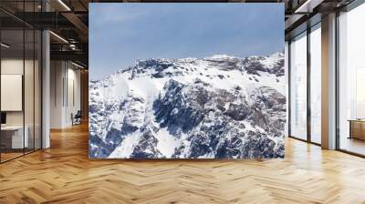 the snowy peaks of the tien shan mountains. kazakhstan Wall mural