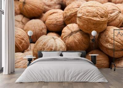 Walnut as a background Wall mural