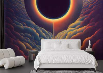 Abstract digital artwork Wall mural