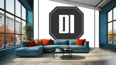 Initial Letter DI Logo Template Design Vector Illustration Wall mural