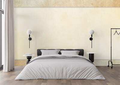 A subtle tan parchment texture background set under a stone texture header and footer.  Wall mural