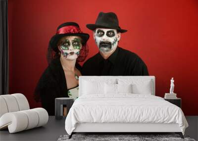 Day of the Dead Couple Wall mural