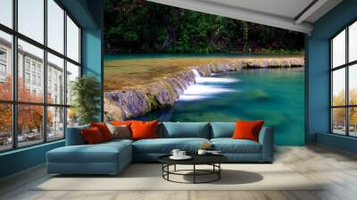 Semuc champey guatemala waterfall cascade  Wall mural