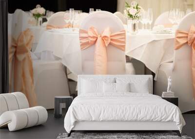 wedding chair cover Wall mural