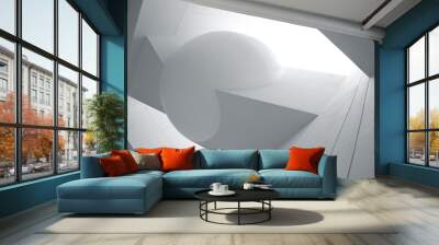 modern architecture background. Wall mural