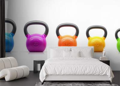 Kettlebell set Wall mural