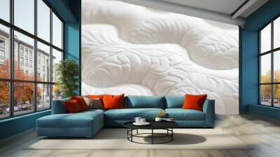 Soft Mattress Texture for Comfortable Sleep. Generative ai Wall mural