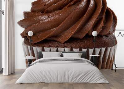 Chocolate Cupcake Isolated Wall mural