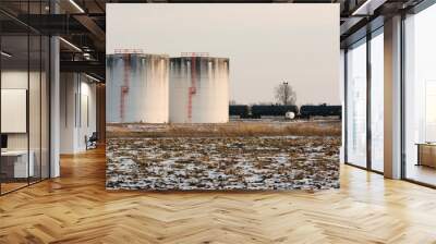 Oil Tanks Wall mural