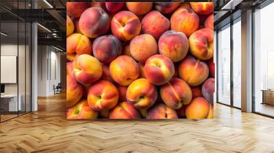 peach background. high quality photo. fruit background Wall mural