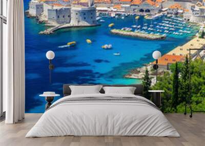 The walled city of Dubrovnik, Croatia Wall mural