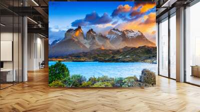 Torres Del Paine National Park, Chile. Wall mural