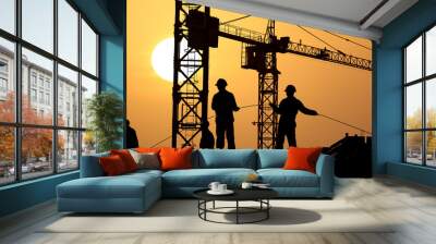 construction Wall mural