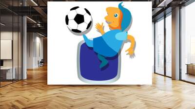 Soccer with Ball Wall mural