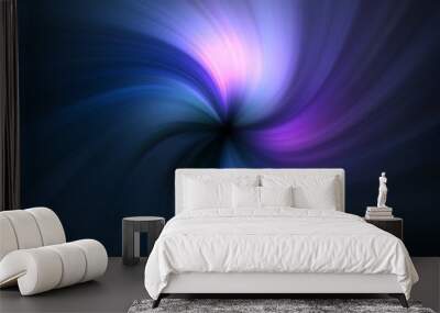 Abstract blue pink and purple zoom effect background Wall mural