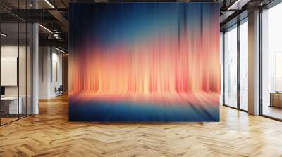 Abstract light effect blue orange texture wallpaper 3D rendering Wall mural