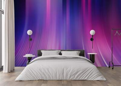 Abstract light effect texture blue pink purple wallpaper 3D rendering Wall mural