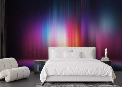 Abstract light effect texture rainbow wallpaper 3D rendering Wall mural